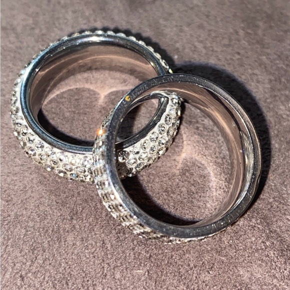 Stainless Steel Swarovski Crystal Rings - Picture 6 of 6
